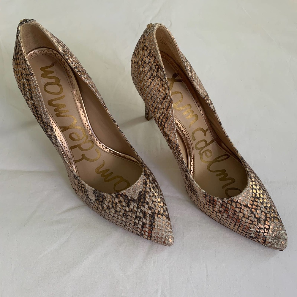 Sam Edelman Hazel Pump Rose Gold Size 6 - Picture 7 of 11
